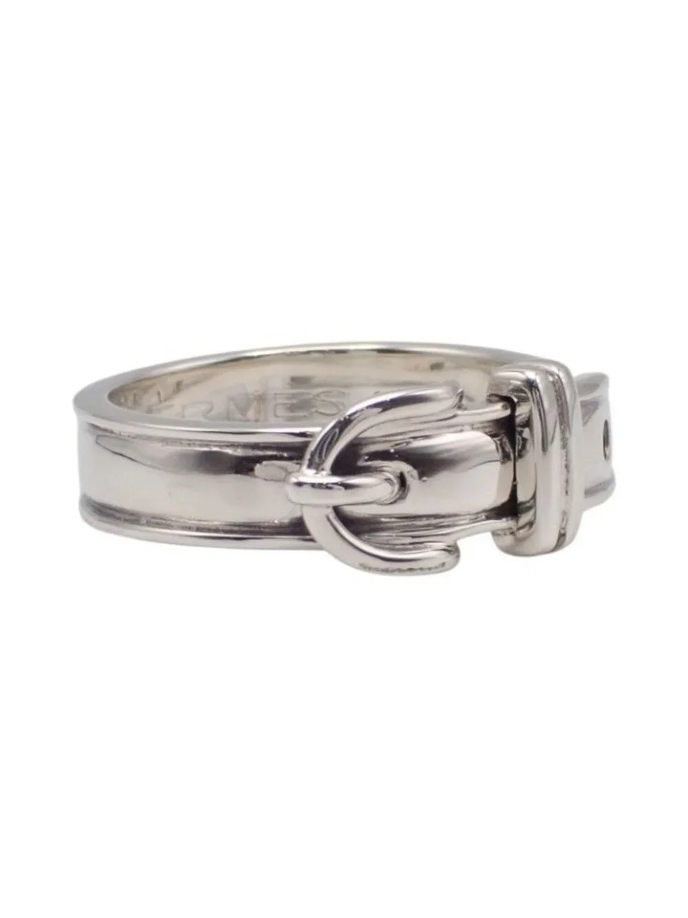 Hermes Ceinture Belt Ring 49 925 Sterling Silver Accessory